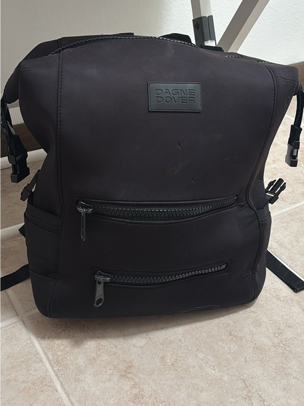 Dagne Dover Indi Black Diaper Bag Backpack - Sleek Everyday Carry